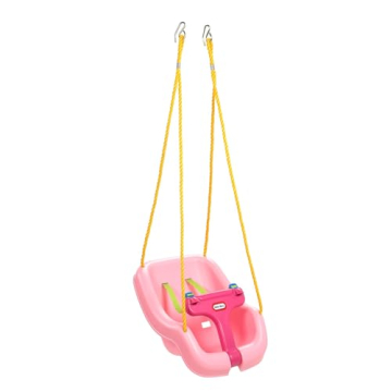 Little Tikes Snug 'n Secure Pink Swing with Adjustable Straps, Perfect for Babies and Toddlers 9 Mon...
