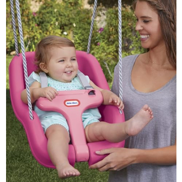 Little Tikes Snug 'n Secure Pink Swing for Ages 9 Mo to 4 Yrs