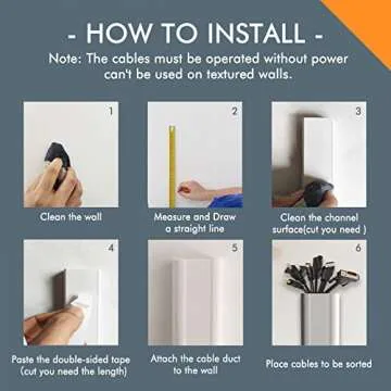 TV Cord Cover Cable Raceway on Wall, 31.5 inch Cable Management System for Cord Cable Concealer, Printable White Cable Cover Channel for Wall Mounted TV, Speaker Wire Hider, 2X L15.7in W1.5in H0.7in