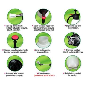 SOLO 418 2L One-Hand Pressure Sprayer for Efficient Gardening