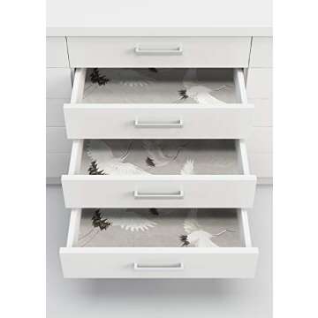 NuWallpaper Halcyon Grey Crane Peel & Stick Wallpaper