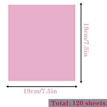AIKS 120 Pieces Cello Sheets Cellophane Wraps colored cellophane sheets for DIY Arts Crafts Decoration and More (Multicolor, 7.5 x 7.5 Inch)