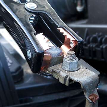 Iron Forge Tools Jumper Cables Heavy Duty 2 Gauge 20 Foot 500 Amps, 20ft Heavy Duty Jumper Cables for Car, Portable Automotive Booster in Carry Bag