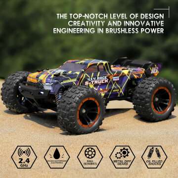 HAIBOXING 1/16 4X4 Brushless RC Car, Fast & Durable
