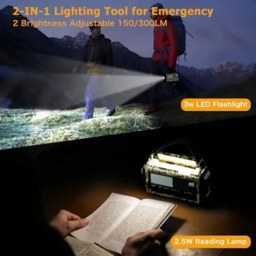 Essential 12000mAh Weather Radio for Emergencies
