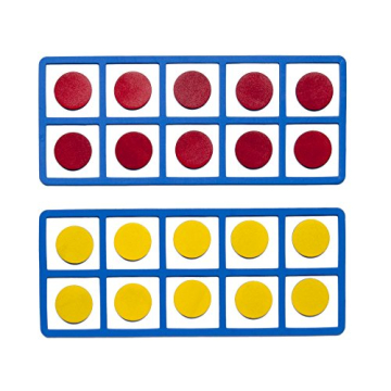 Giant Magnetic Foam Ten Frames - 2 Frames & 20 Disks for Early Math Manipulation