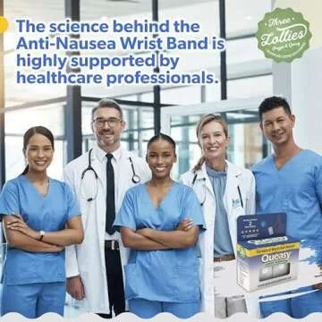 Three Lollies Queasy Anti-Nausea Wristbands for Relief