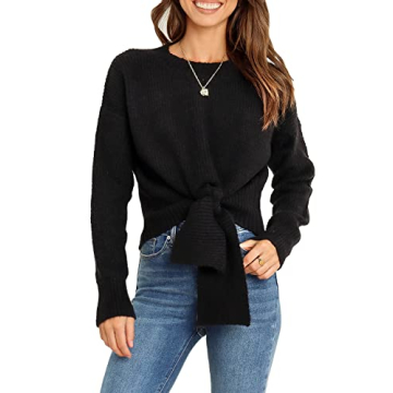 Okiwam Women's Trendy Crop Sweater for Fall 2025