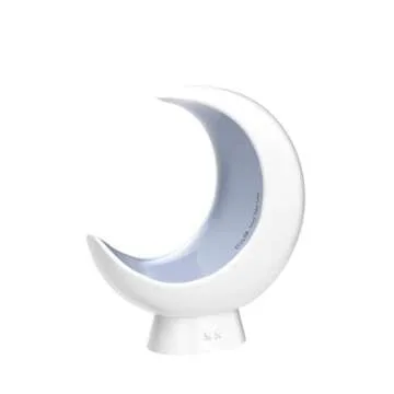 ECOLOR Smart Touch Bedside Table Lamp, RGB APP Control Small Moon Lamp with 20+ Scene Mode, Music Mode & Sleep Mode, 6 Way Dimmable Multi-Color & Warm White LED Moon Light for Bedrooms Living Room ﻿