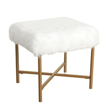 Homepop Home Decor | Upholstered Button Tufted Storage Ottoman | Hinged Lid Ottoman with Storage for...