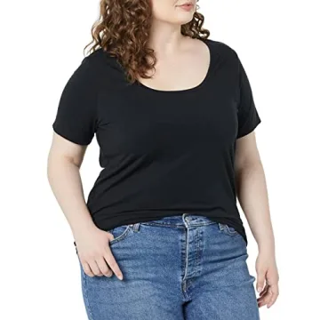 Amazon Essentials Women's Scoop Neck T-Shirt 2-Pack