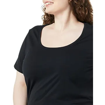 Amazon Essentials Women's Scoop Neck T-Shirt 2-Pack