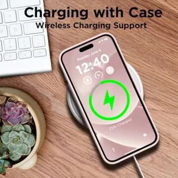 COFFKER Compatible with iPhone 15 Pro Max Case, Liquid Silicone Case, Full Body Shockproof Protective Cover Slim Thin Phone Case with Soft Anti-Scratch Microfiber Lining, 6.7 inch-Lovely Pink