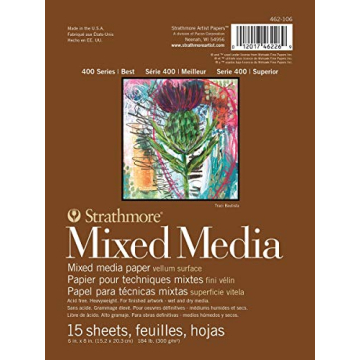 Strathmore 400 Series Mixed Media Pad 6"x8" - Perfect for All Artists