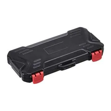 Amazon Basics Memory Card Carrying Case Holder 24 Slots for SD and Micro SD Cards, Black
