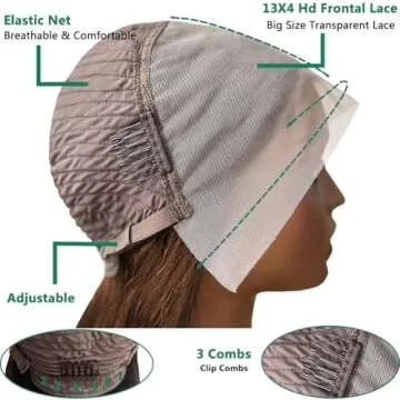 Brown Bob Wig Human Hair 13x4 Frontal Lace Wig 14 Inch Body Wave HD Lace Front Wigs Human Hair Pre Plucked Glueless Bob Wigs for Women Human Hair (#4 Brown, 14 Inch)