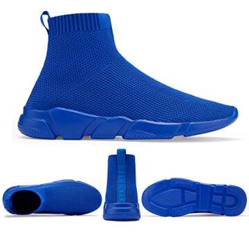 Women's Slip On Socks Sneakers Walking Shoes Running Tennis Athletic Gym Workout Non Slip Athletic F...