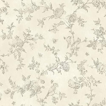 Elegant Brewster French Nightingale Wallpaper for Home