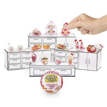 MGA's Miniverse Make It Mini Food Hello Kitty (2 Pack), Mini Collectibles, Sanrio, Mystery Blind Packaging, DIY, Crafts, Resin Play, Replica Food, Novelty, NOT Edible, 8+