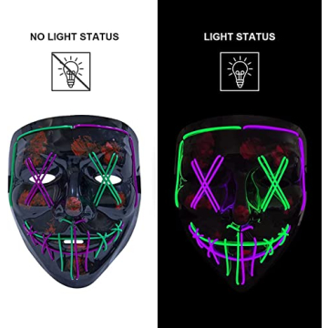 Poptrend LED Halloween Mask for Unforgettable Festivities