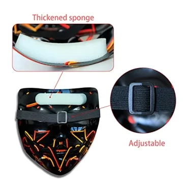Poptrend LED Halloween Mask for Unforgettable Festivities