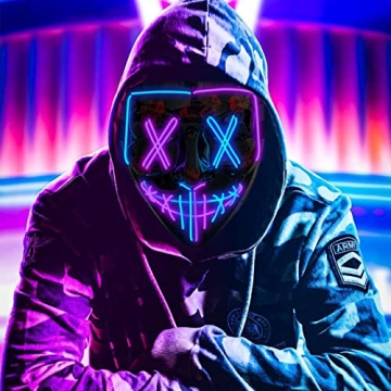 Poptrend LED Halloween Mask for Unforgettable Festivities