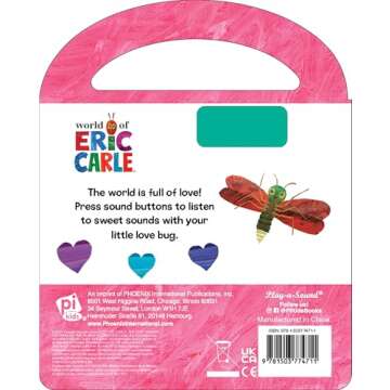 World of Eric Carle, Little Love Bugs Carry Along Handle Sound Book - Perfect Gift for Valentine’s...