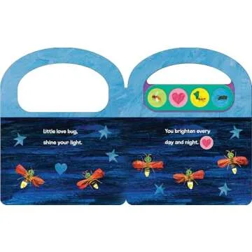 World of Eric Carle, Little Love Bugs Carry Along Handle Sound Book - Perfect Gift for Valentine’s Day - PI Kids