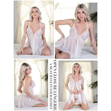 Avidlove Lace Babydoll for Women - Elegant Honeymoon Nightwear