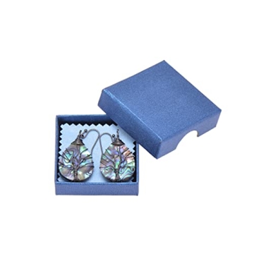 Teardrop Abalone Shell Dangle Earrings for Women