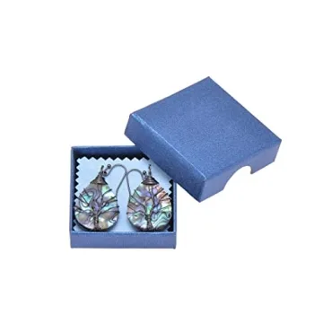 Teardrop Abalone Shell Dangle Earrings for Women