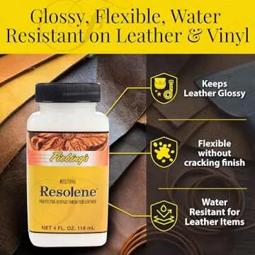 Fiebing's Acrylic Resolene 4 oz Neutral Top Coat for Leather