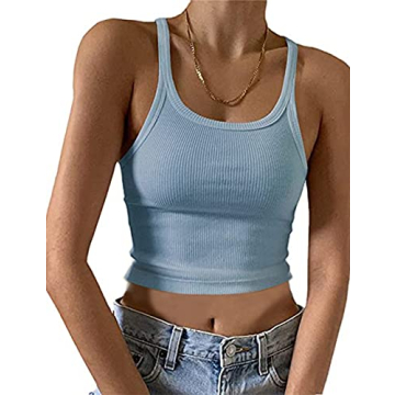 KAMISSY Women’s Stylish Sleeveless Crop Tank Top for Versatile Look