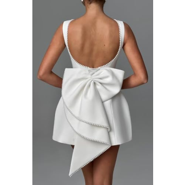 Sevintage Wine Red Homecoming Dress with Bow for Women