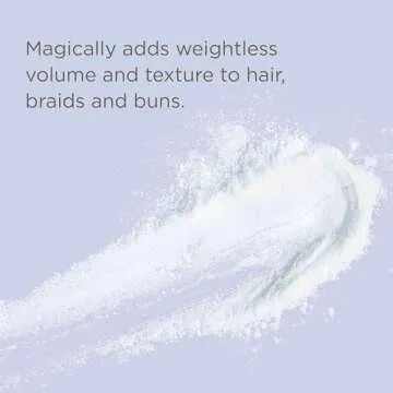 Hairitage Magic Dust Texturizing Powder - Volume + Texture - Cherry & Amber Scent - Add Texture to Any Hair Style or Hair Type - Weightless Formula - Vegan + Cruelty-Free - Fluffy Hair Powder - White