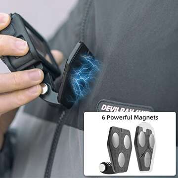 SUREWO Magnetic Action Camera Mount for Gopro,Magnetic Fence Mount Compatible with GoPro Hero 13 12 11 10 9 8 7 6 5 Black,DJI Osmo Action 5 pro/4/3/2,Crosstour/Campark/AkASO and More