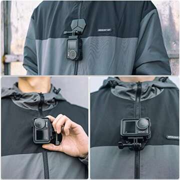 SUREWO Magnetic Action Camera Mount for Gopro,Magnetic Fence Mount Compatible with GoPro Hero 13 12 11 10 9 8 7 6 5 Black,DJI Osmo Action 5 pro/4/3/2,Crosstour/Campark/AkASO and More