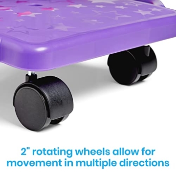 hand2mind Purple Indoor Scooter Board for Kids' Fun Activities