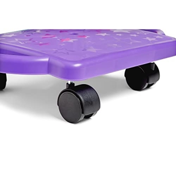 hand2mind Purple Indoor Scooter Board for Kids' Fun Activities
