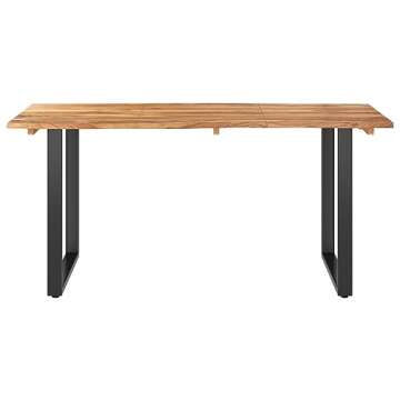 Industrial Style vidaXL Dining Table - Solid Wood Acacia