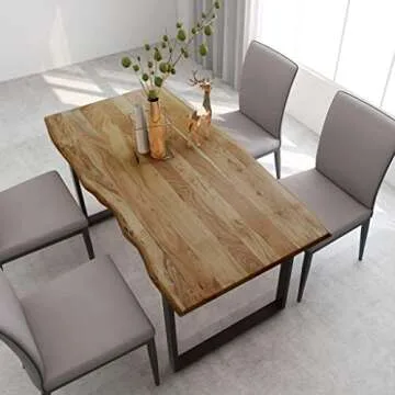 Industrial Style vidaXL Dining Table - Solid Wood Acacia
