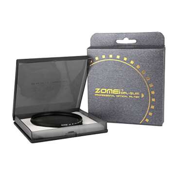 ZoMei 67mm Ultra Slim ND2-ND400 Fader Variable Neutral Density Adjustable Lens Filter