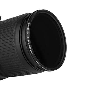 ZoMei 67mm Adjustable ND Filter for Creative Photography