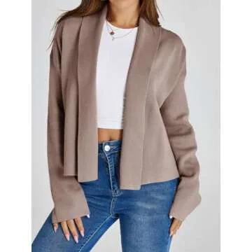 Saodimallsu Women's Cropped Cardigan for Cozy Style