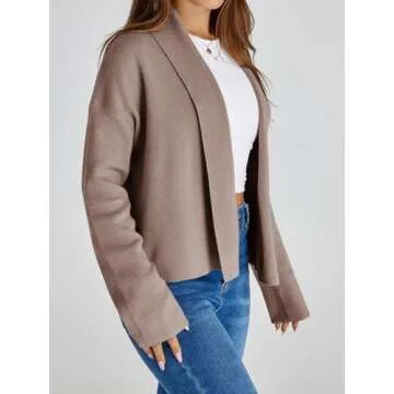 Saodimallsu Women's Cropped Cardigan for Cozy Style