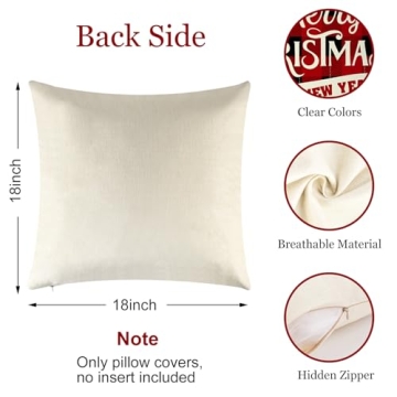 Buffalo Check Christmas Pillow Covers Set of 4 18x18