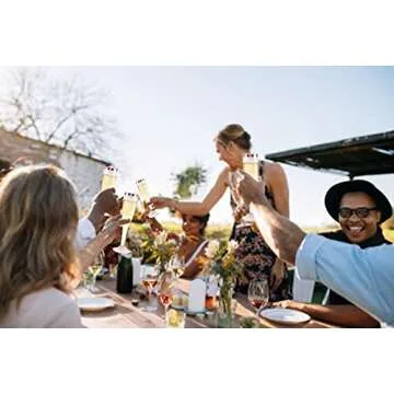 Kukuzon 50 Pack Rose Gold Glitter Plastic Champagne Flutes, Disposable Wine Glasses 6.5 Oz Rose Gold Rim Champagne Flutes, Glitter Clear Plastic Champagne Cups for Wedding Party Mimosa Bar Shower