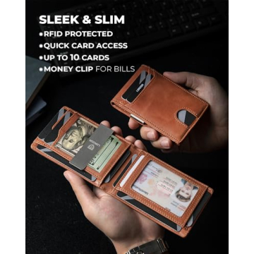 LORZOR Money Clip Wallet - Slim & RFID Blocking for Men