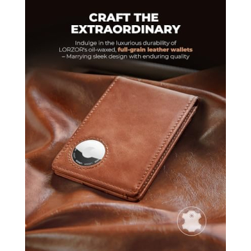 LORZOR Money Clip Wallet - Slim & RFID Blocking for Men