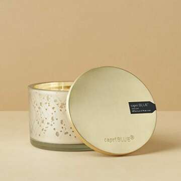 Capri Blue 15 oz. Volcano NO 6.Mercury Collection Candle Bowl, 15 Ounce, Multicolor